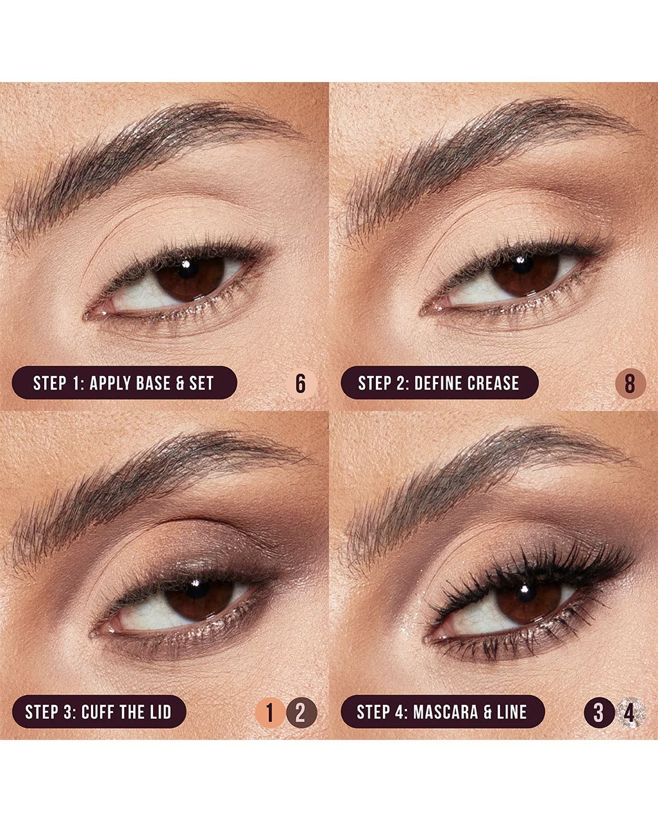 Paletă fard de pleoape Huda Beauty Creamy Obsessions, maro