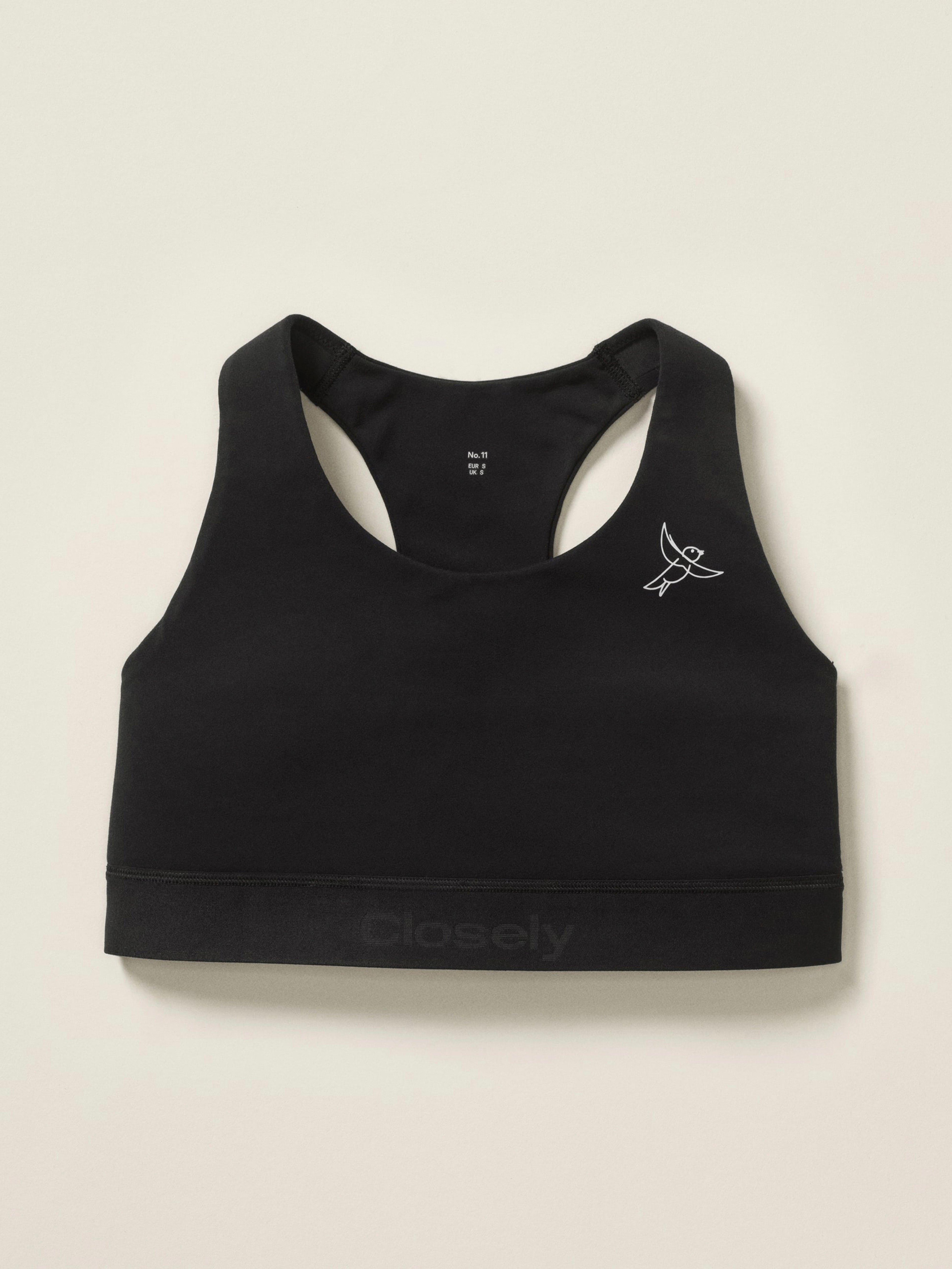 Sportovní podprsenka se střední oporou – Closely Black