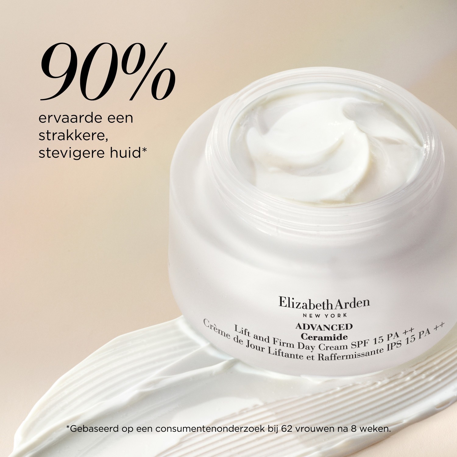 „Elizabeth Arden Ceramide Lift & Firm“ dieninis kremas nuo saulės SPF 15 PA++, 50 ml
