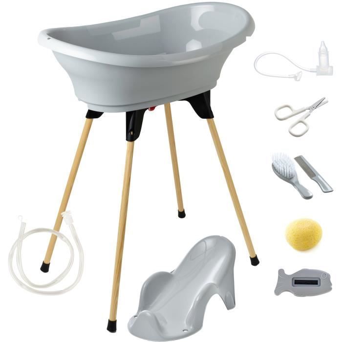 Kit da bagno - THERMOBABY - VASCO 9 in 1 - Grigio Charm