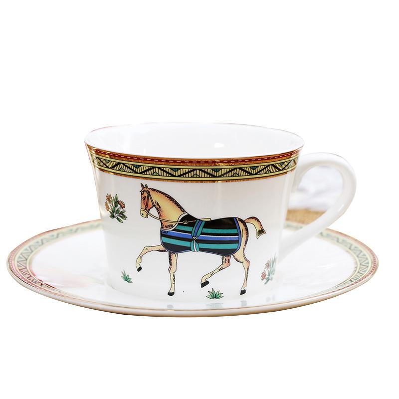Europäisches Luxus-Kaffeegeschirr aus Knochenporzellan, Teetassen-Sets aus Porzellan, japanische Keramikbecher, OO50BD