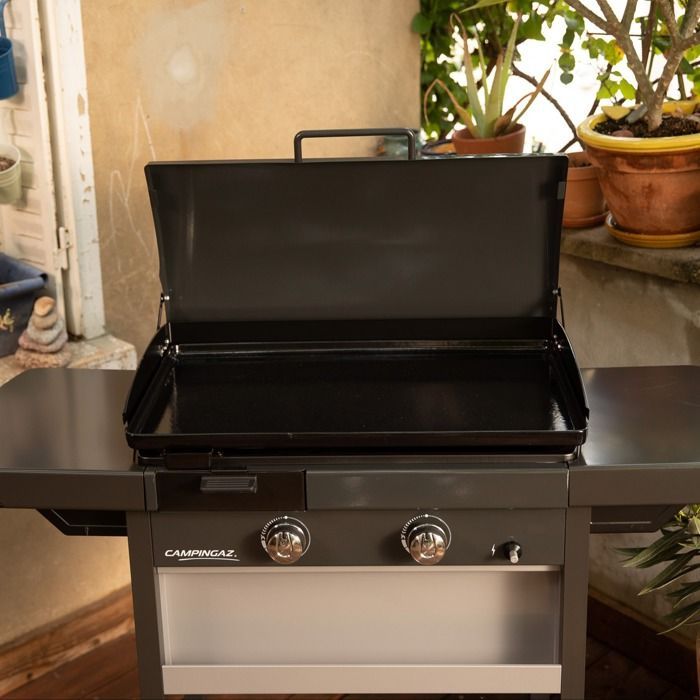 Plancha grill - CAMPINGAZ - 3000006755 - 2 burners - Enameled cast iron plate - Cooking surface 66x42 cm