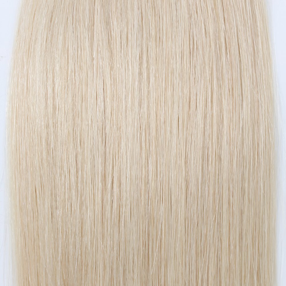 Fashiongirl ekstenzije za rep, priprema za kosu M/ CLASP #60 Platinasto plava - Farbana - 1 komad