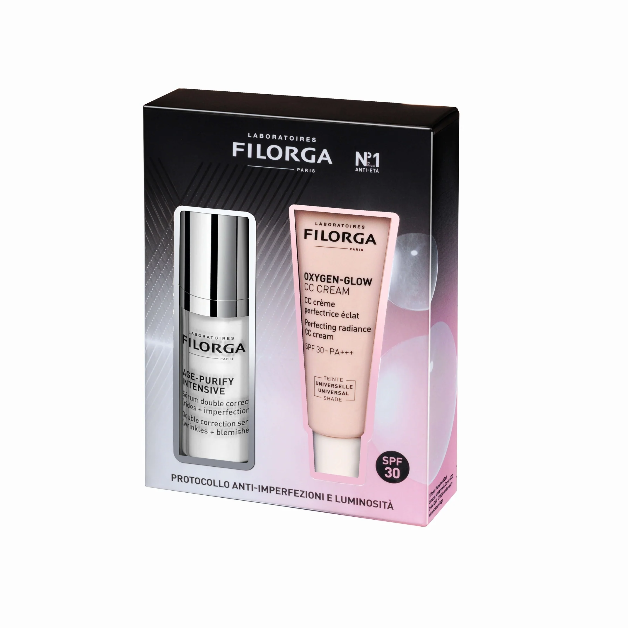 Age Cofanetto Age-Purify + Oxygen-glow CC cream - Cofanetto Antimperfezioni, Cofanetto Make Up, Siero viso antimperfezioni, CC Cream