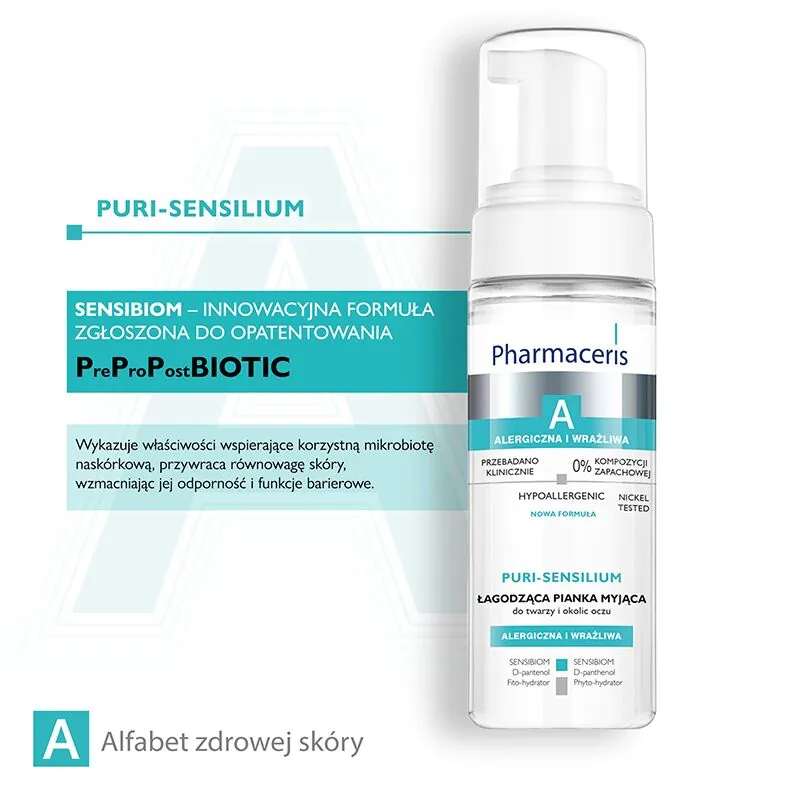Pharmaceris A Puri-Sensilium Delikatna pianka myjąca do twarzy
