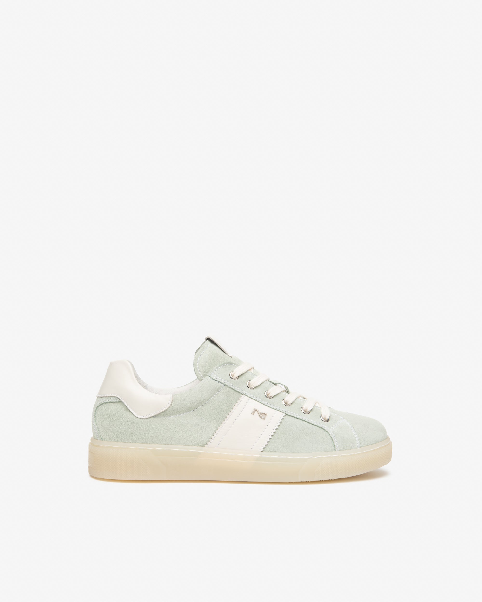 Damen-Sneaker aus Wildleder und Leder