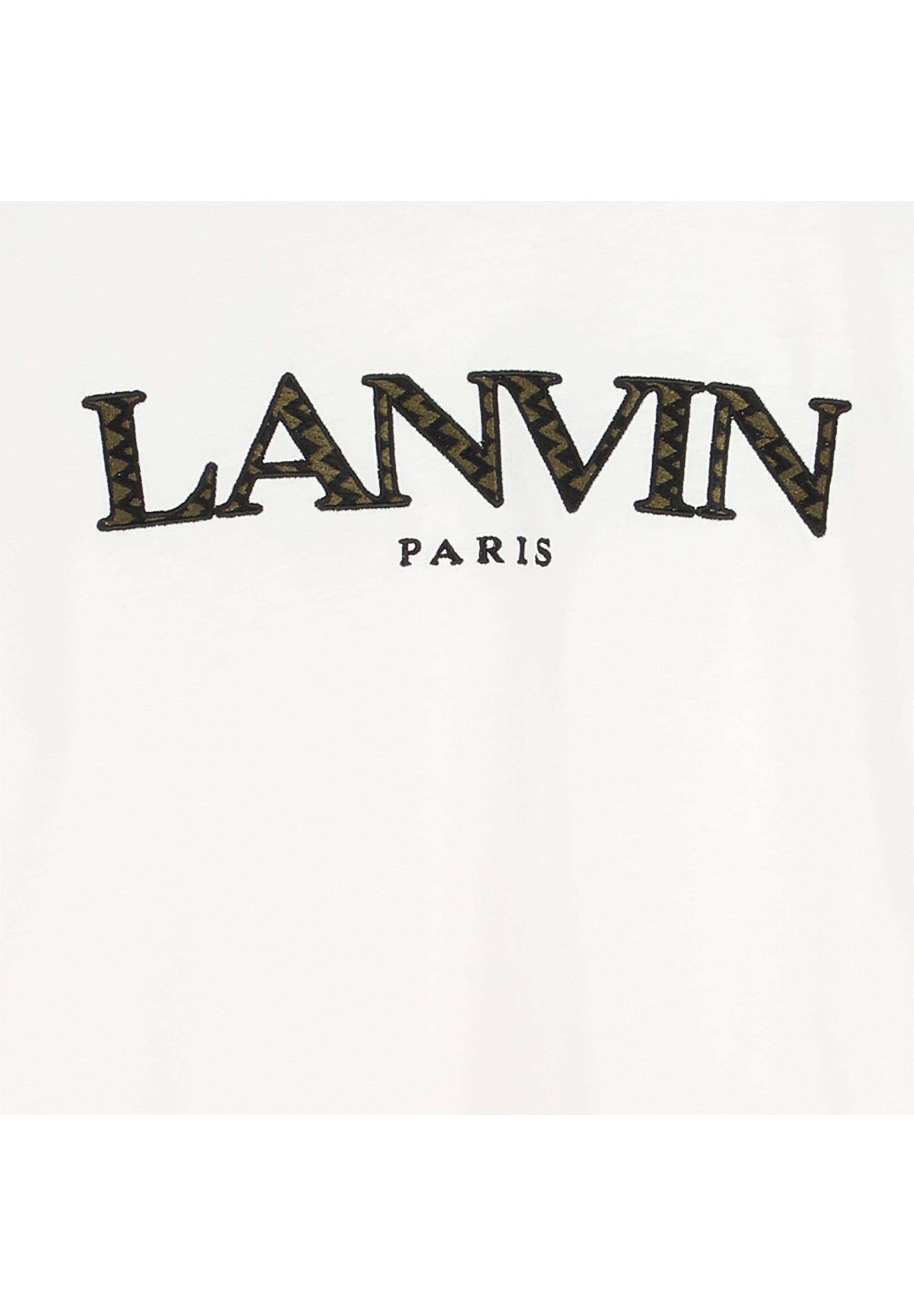 LANVIN T-shirt - T-shirt met print - gebroken wit