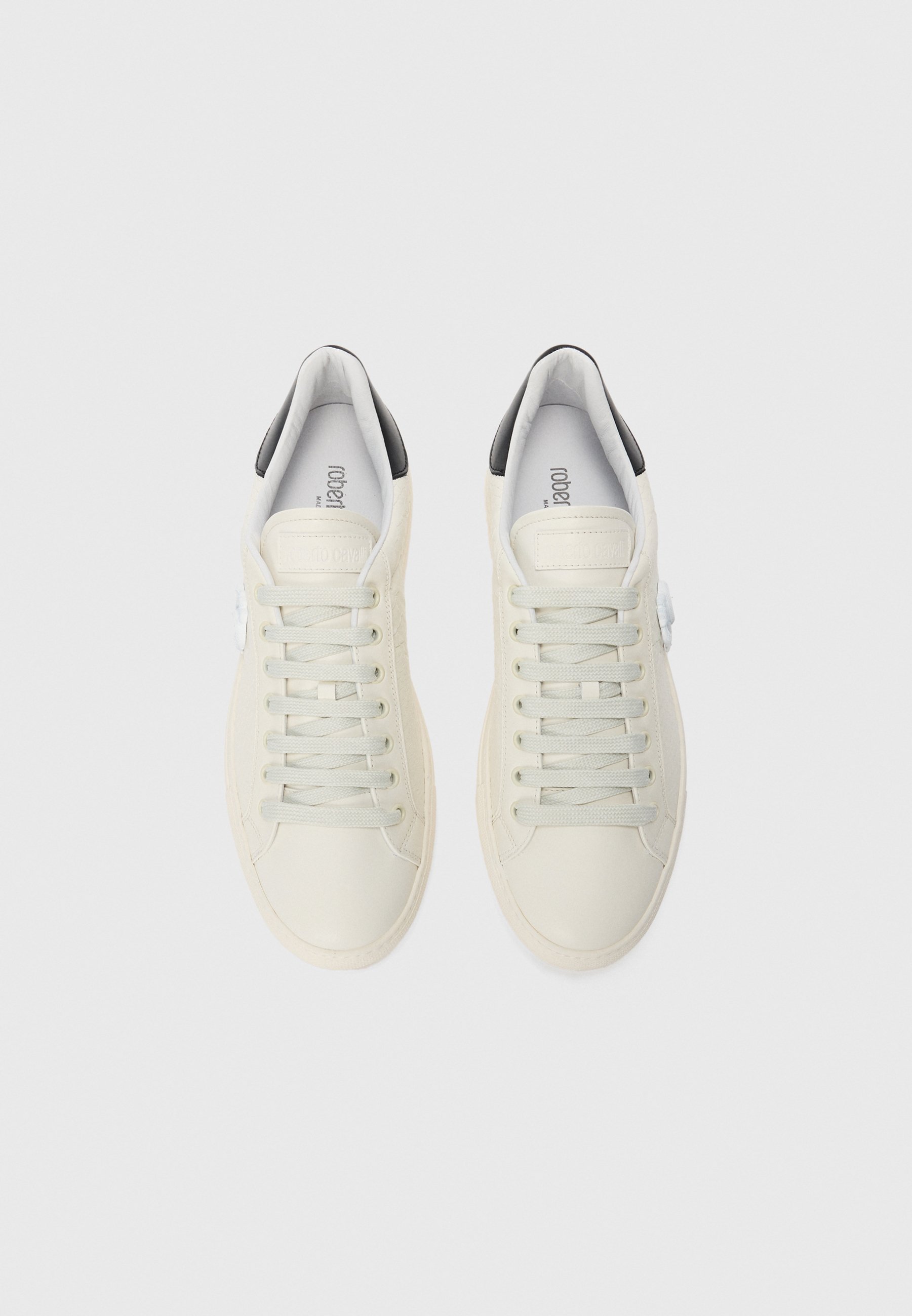Roberto Cavalli PARIS - Matalavartiset tennarit - white/black