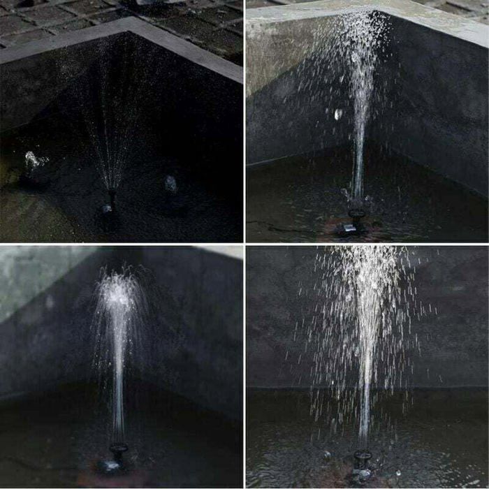 Pompe à eau solaire sans balais pour bassin, idéale pour les fontaines, avec panneau solaire 9V 2,5W offrant un débit de 200L / H