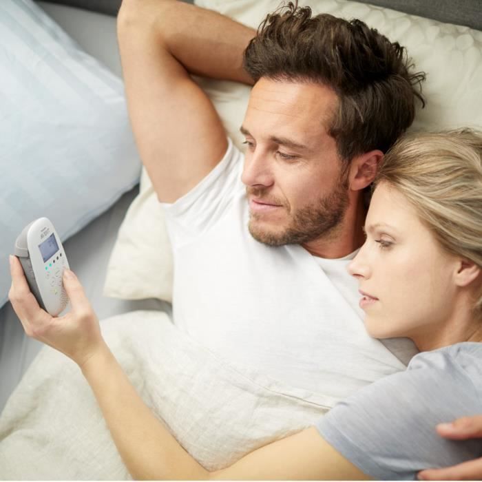 PHILIPS AVENT SCD733/00 - Baby monitor connesso - Connessione sicura e privata - Fino a 18 ore di autonomia della batteria - Proiettore di stelle