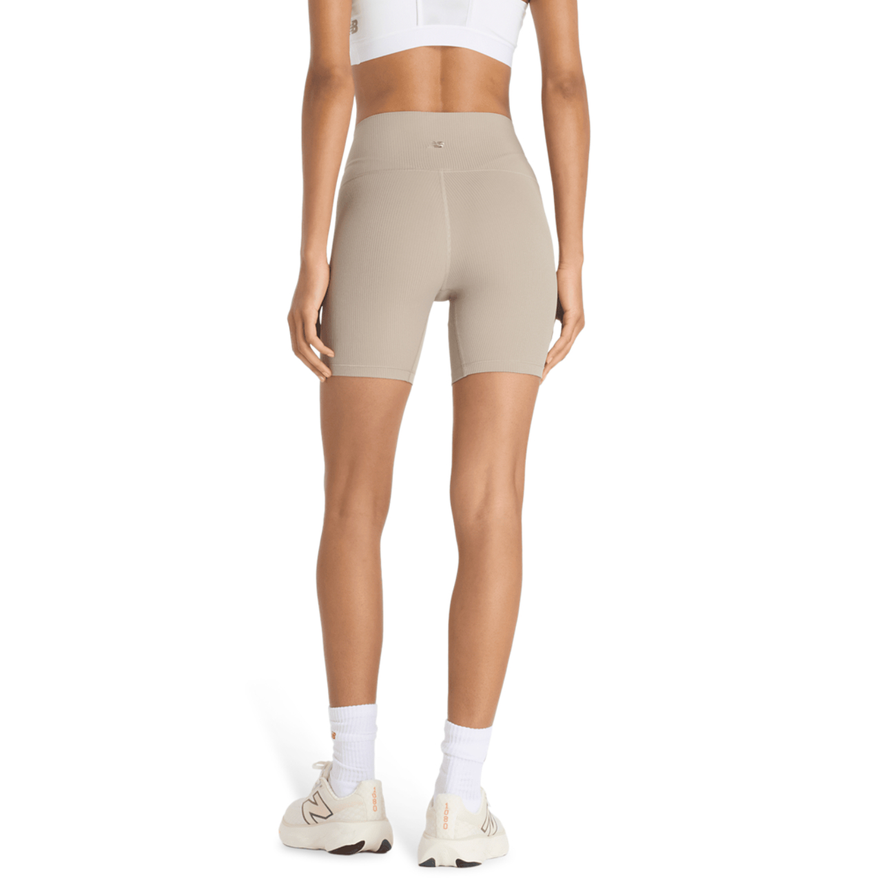 New Balance Ribbede Shorts med høj talje