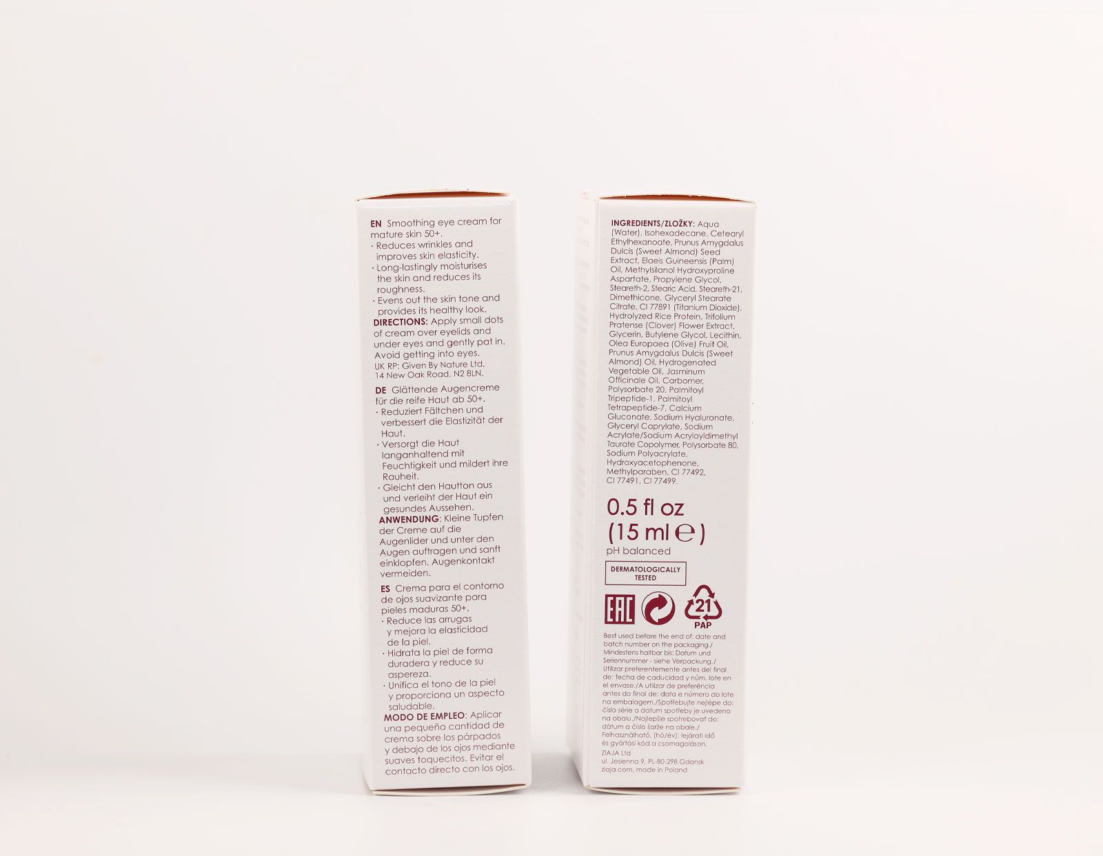 Jazminų raukšlių neutralizuojantis paakių kremas Paakių kremai