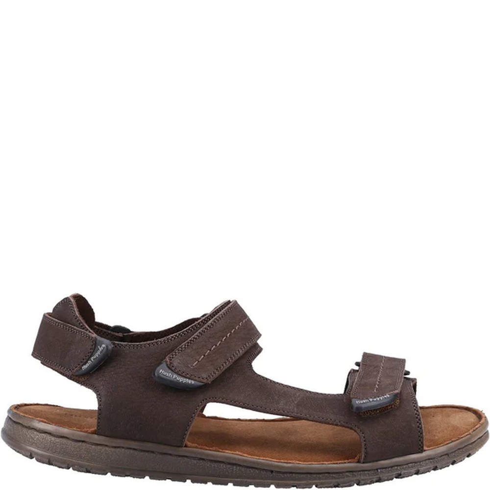 Kožené sandále Hush Puppies Neville s lepiacim remienkom