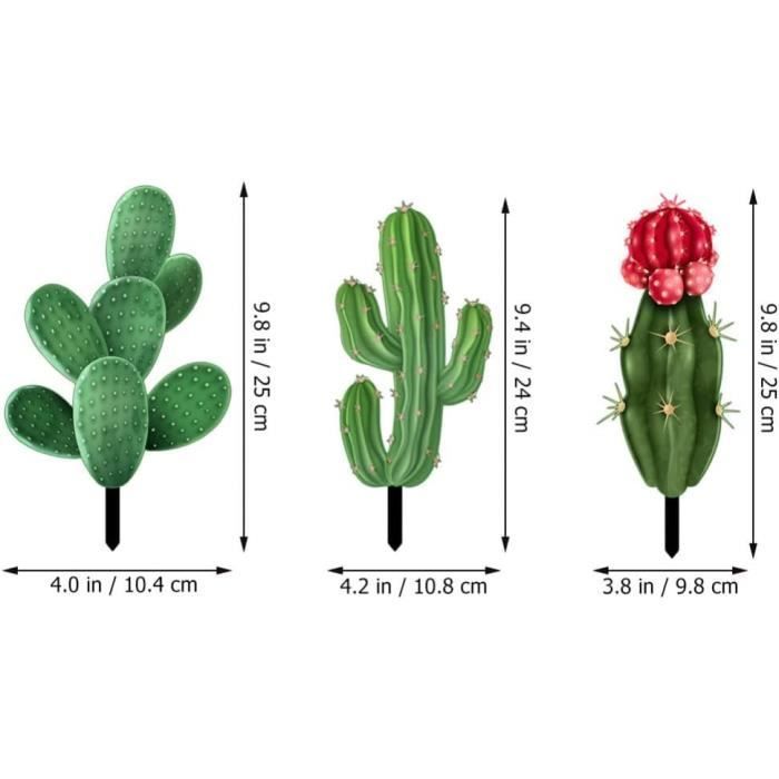 Tuindecoratie - Stereoscopische cactus - Wit - Hoogwaardig acryl - Diverse maten
