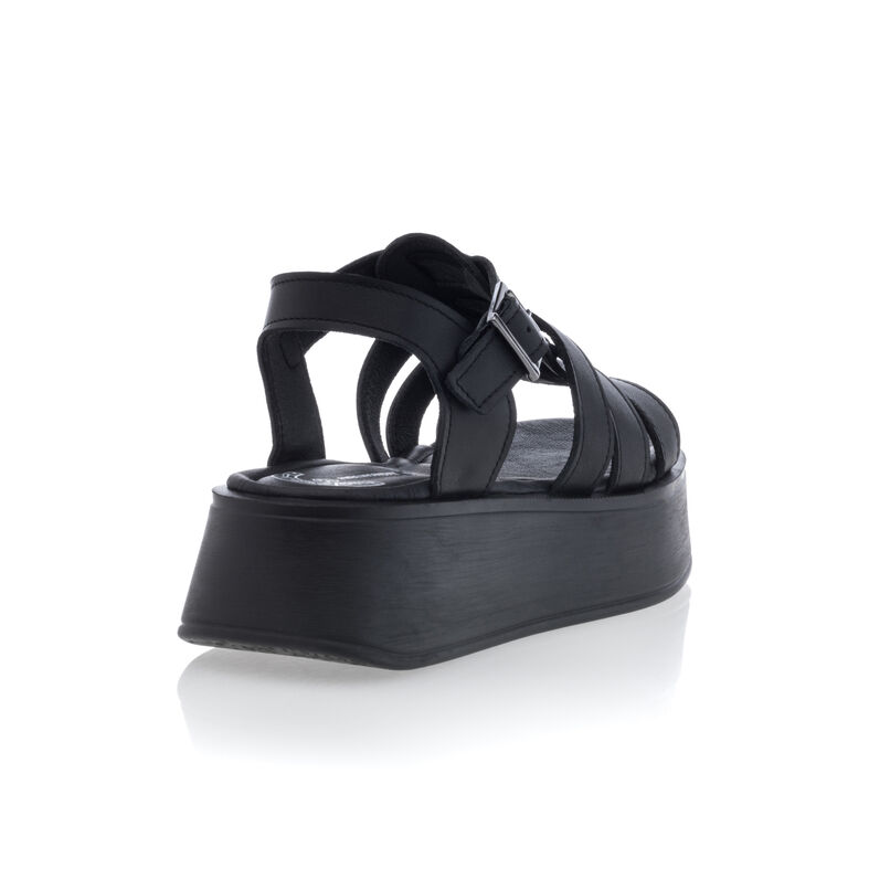 Sandali neri da donna / Scarpe aperte in punta
