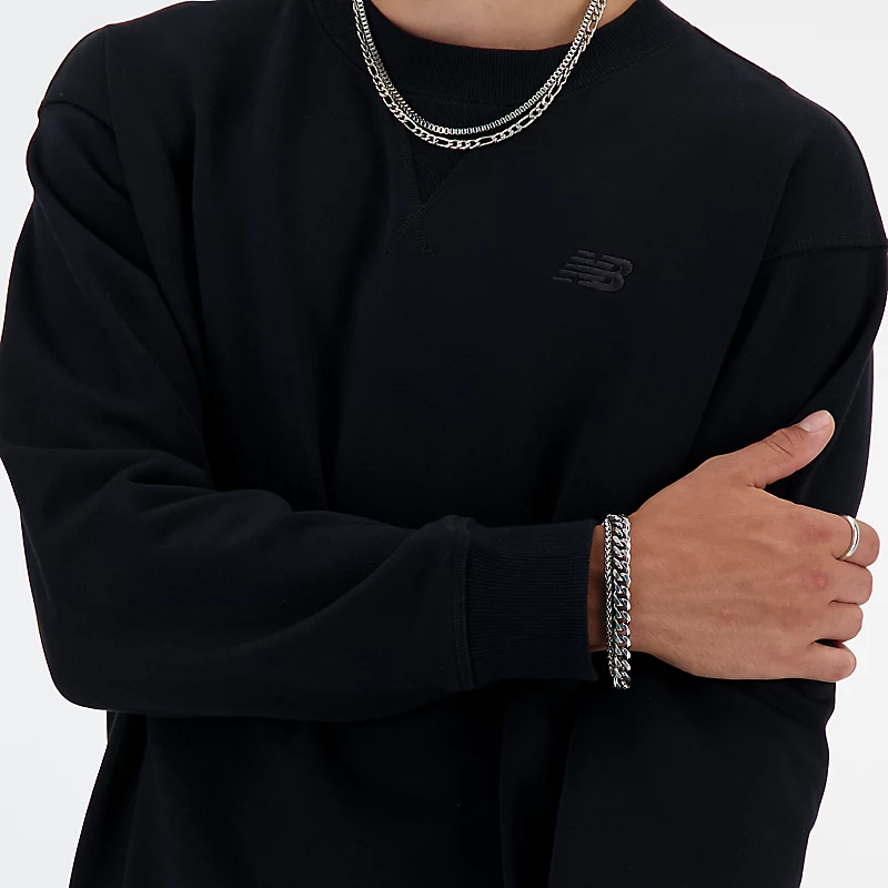 Homme Athletics French Terry Crew - CZARNY