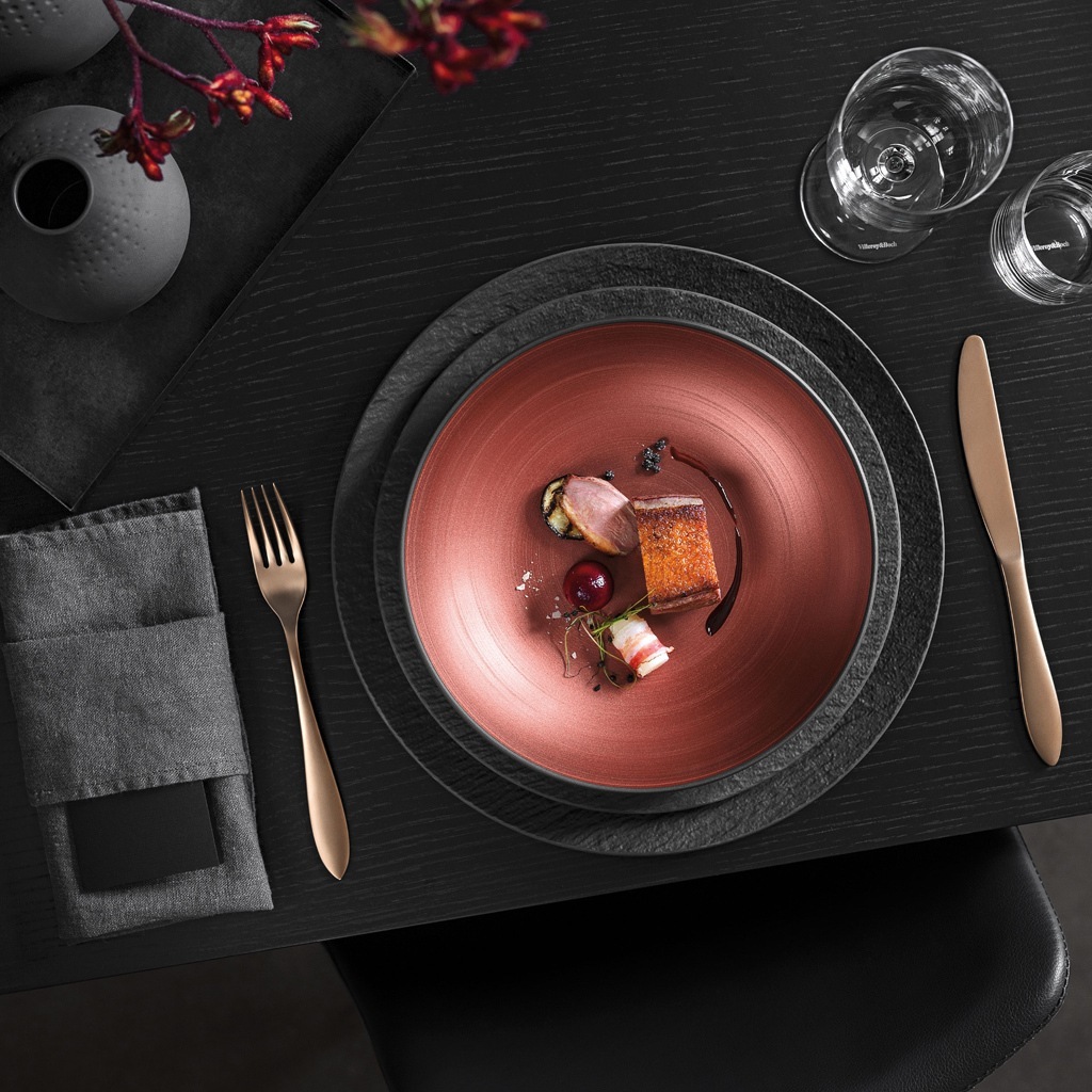 Villeroy & Boch bļoda, plakana, modelis Rock Glow - 1 gab.