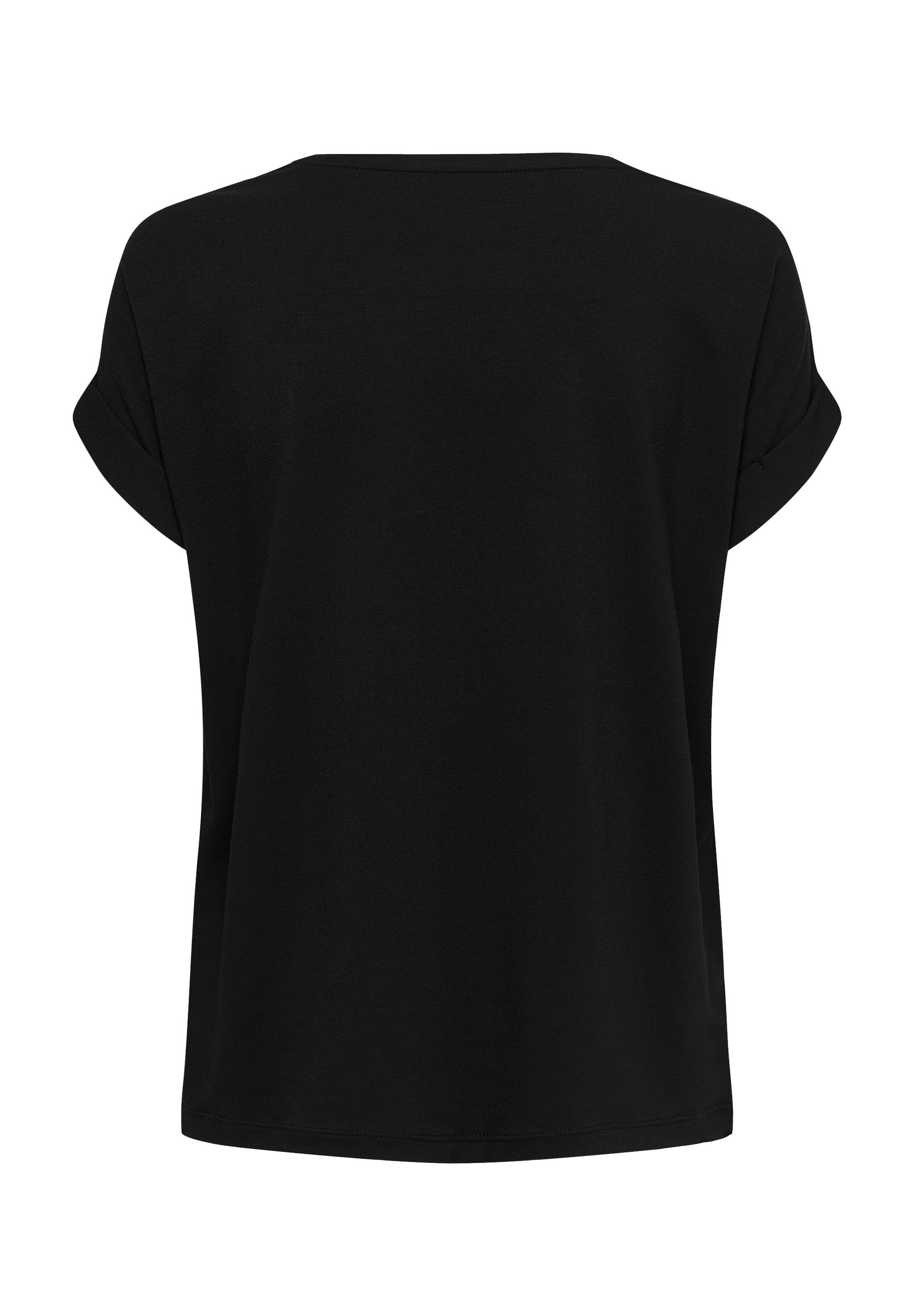 ONLY MOSTER O-HALS - Blouse - zwart/effen zwart