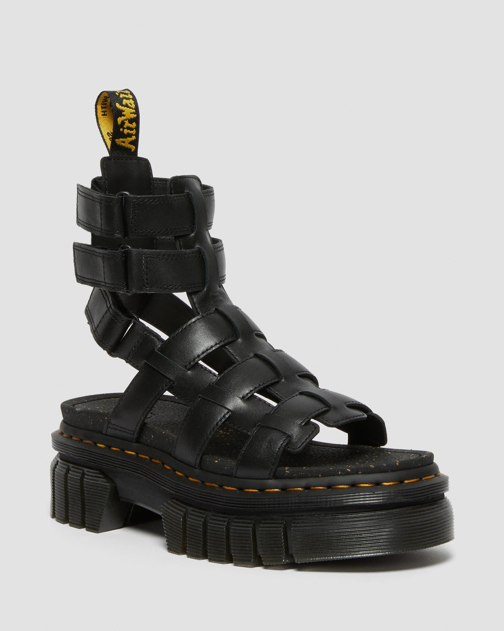 Ricki Nappa Lux Leder Gladiator Plateausandalen