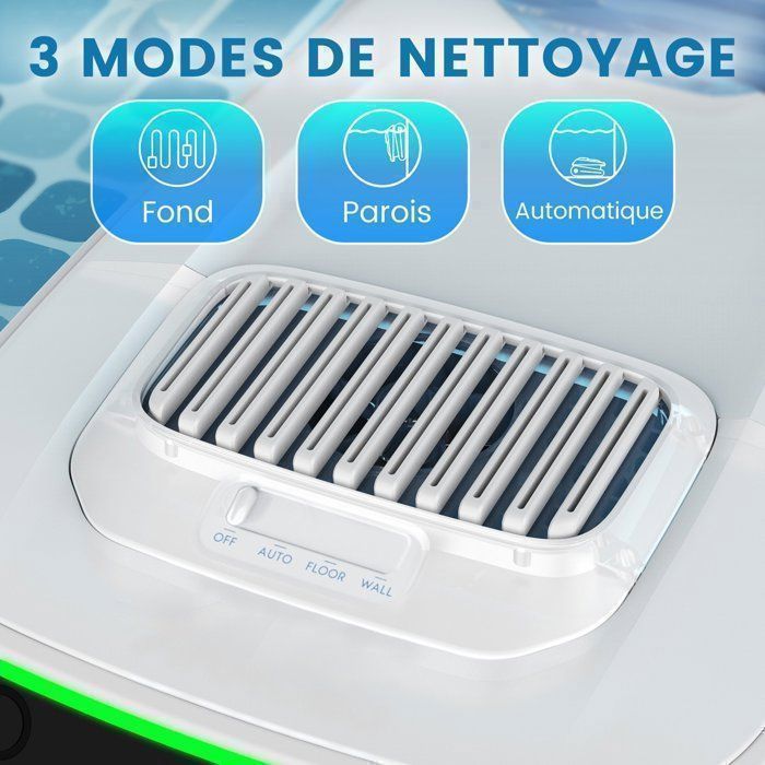 AIRROBO PC10 Draadloze Zwembadrobot, voor Wanden en Waterlijn, 120 Min & 170m² Accuduur, Krachtige Zuigkracht