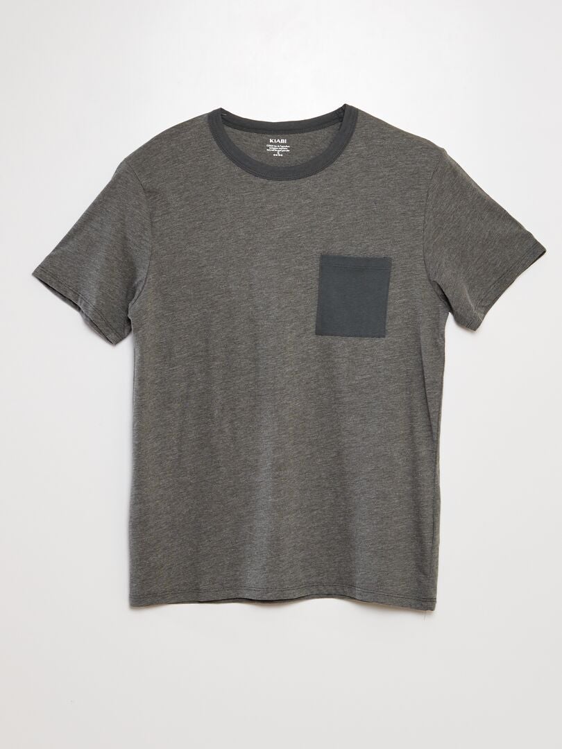 Korte katoenen pyjama - KHAKI