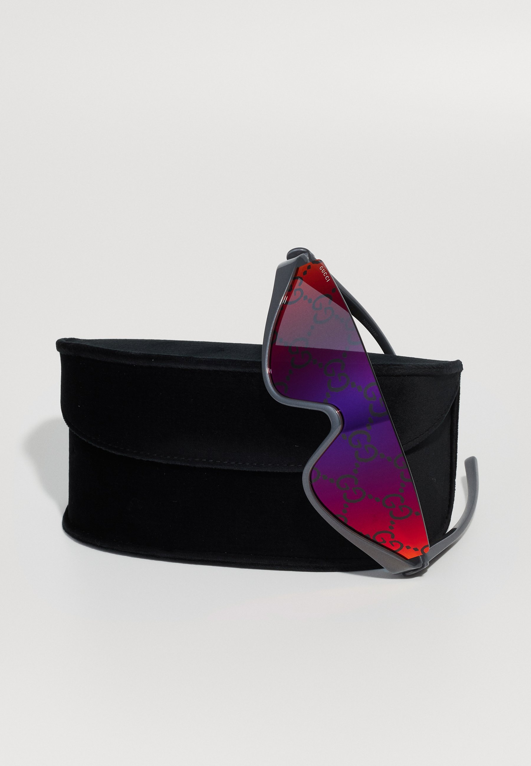 Gucci UNISSEX - Óculos de Sol - cinza/vermelho