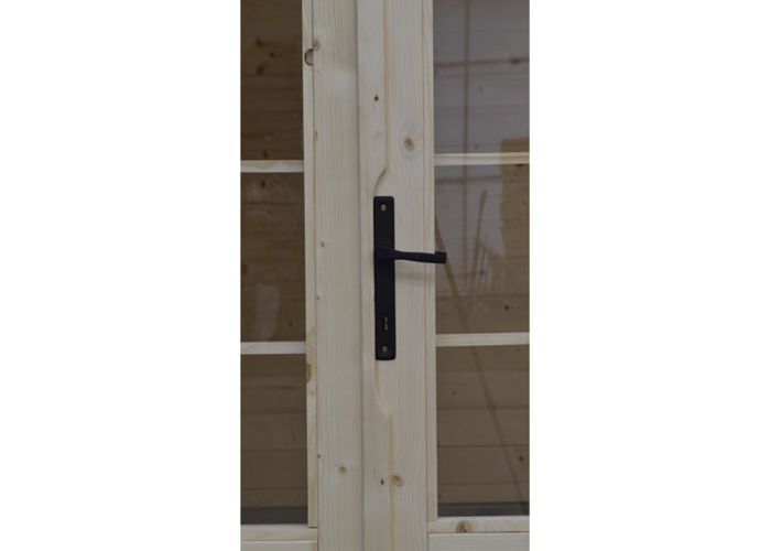 Casetta da giardino in legno - 16 m² - 4x4 m - spessore 40 mm - Colore: naturale - DOM371