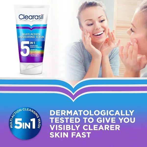 Clearasil Scrub viso esfoliante multi-azione 5 in 1 150 ml