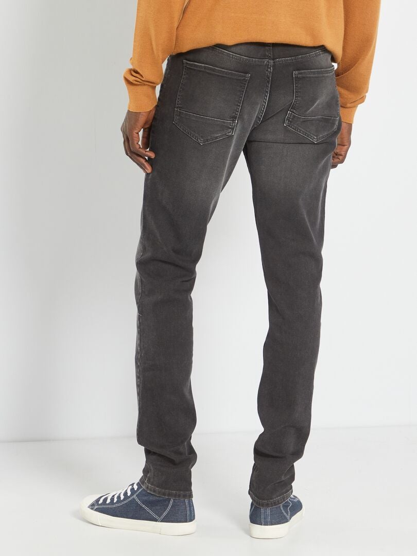 Calça jeans slim stretch - L30 - CINZA
