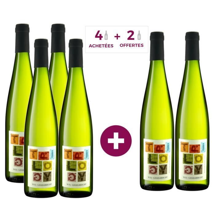 Trilogía Willy Gisselbrecht - Vino blanco de Alsacia 2023 x6