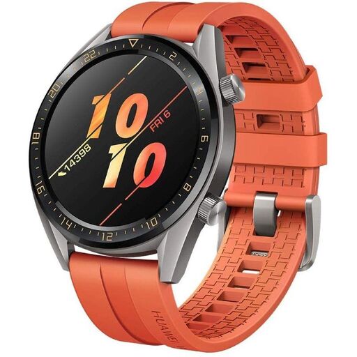 Huawei GT Active 46mm Oranje Smartwatch - 3,53 cm AMOLED-display - BT4.2 - 5ATM -