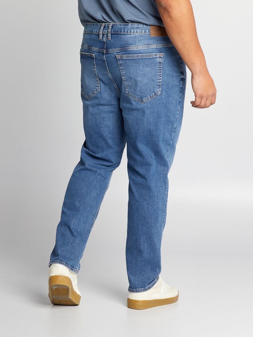 Calça jeans slim de 5 bolsos - L30 - AZUL