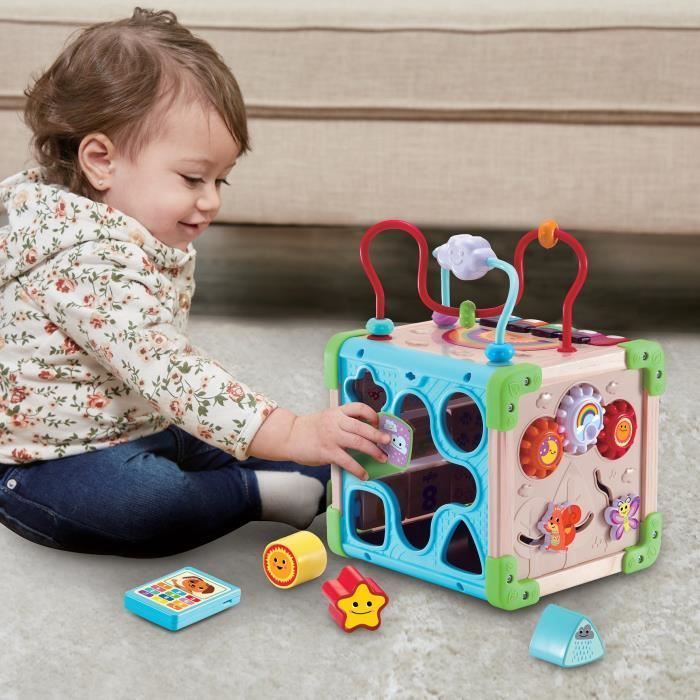 VTECH CUBE NATURE Interactive Toy - FSC® Certified Wood - Musical Animals - 9-36 months