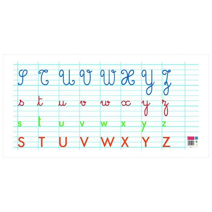 Pizarras blancas flexibles - 40 x 80 cm - Borde con letras