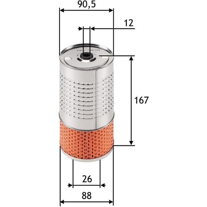 Filtro de aceite - VALEO - 586518 - FLT HUI MERC SERIE 190 190 D/C 220 D