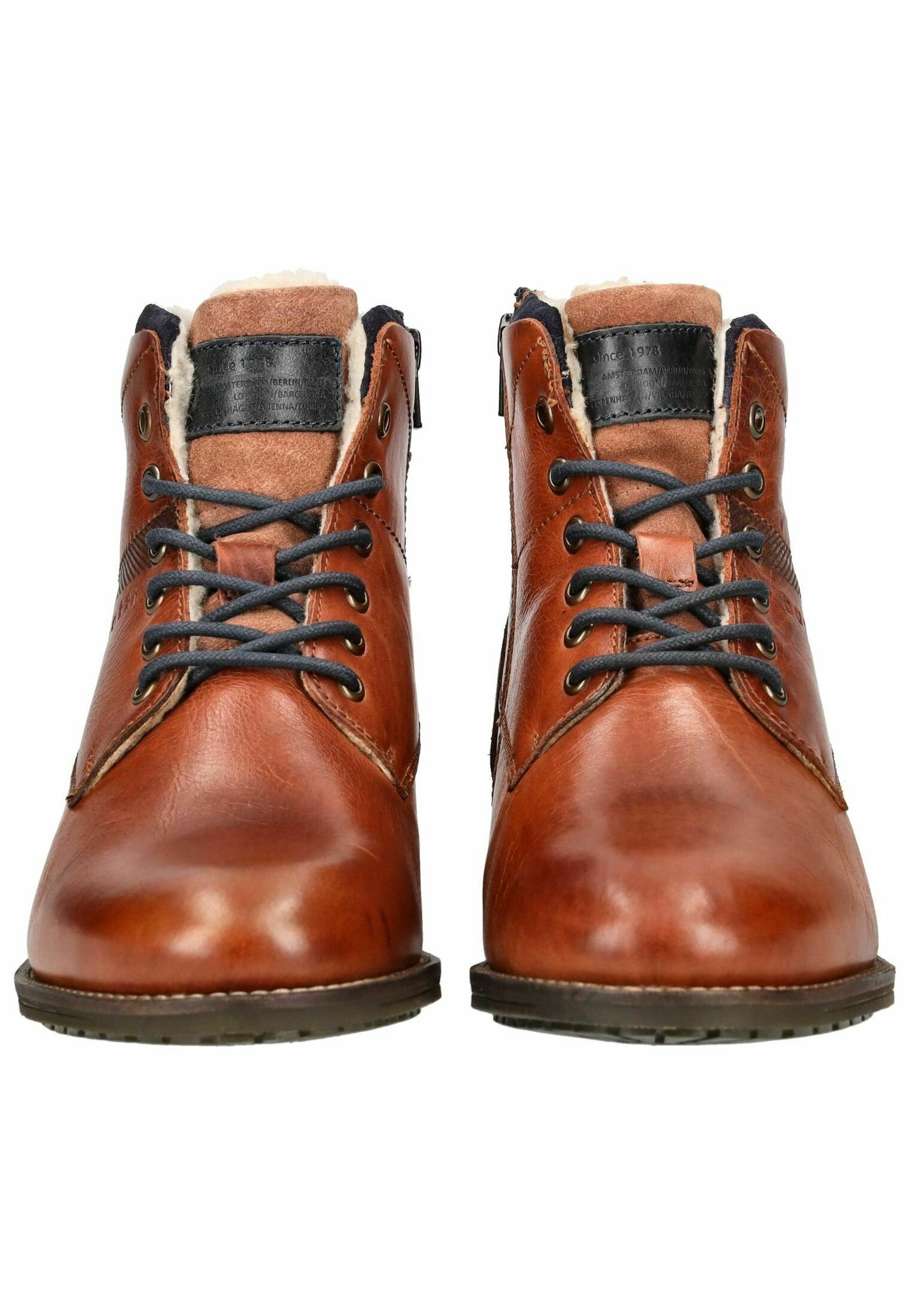 Bottines à lacets Bugatti - marron moyen 6400