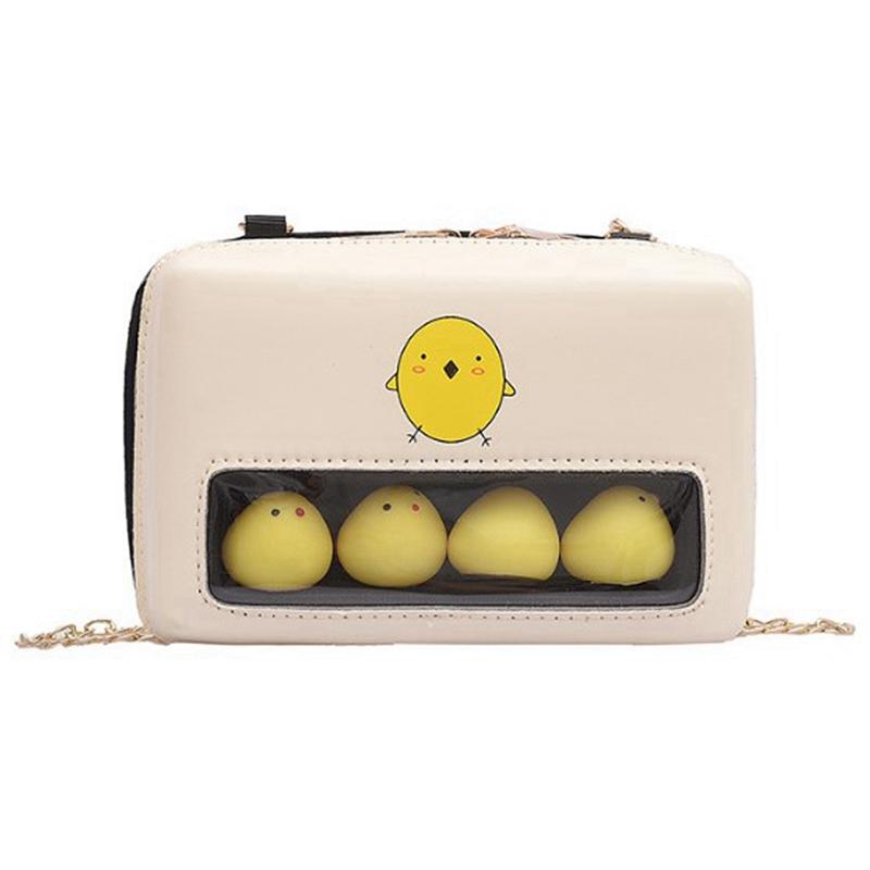 Sac bandoulière tendance été, motif poulet, petit sac pour fille