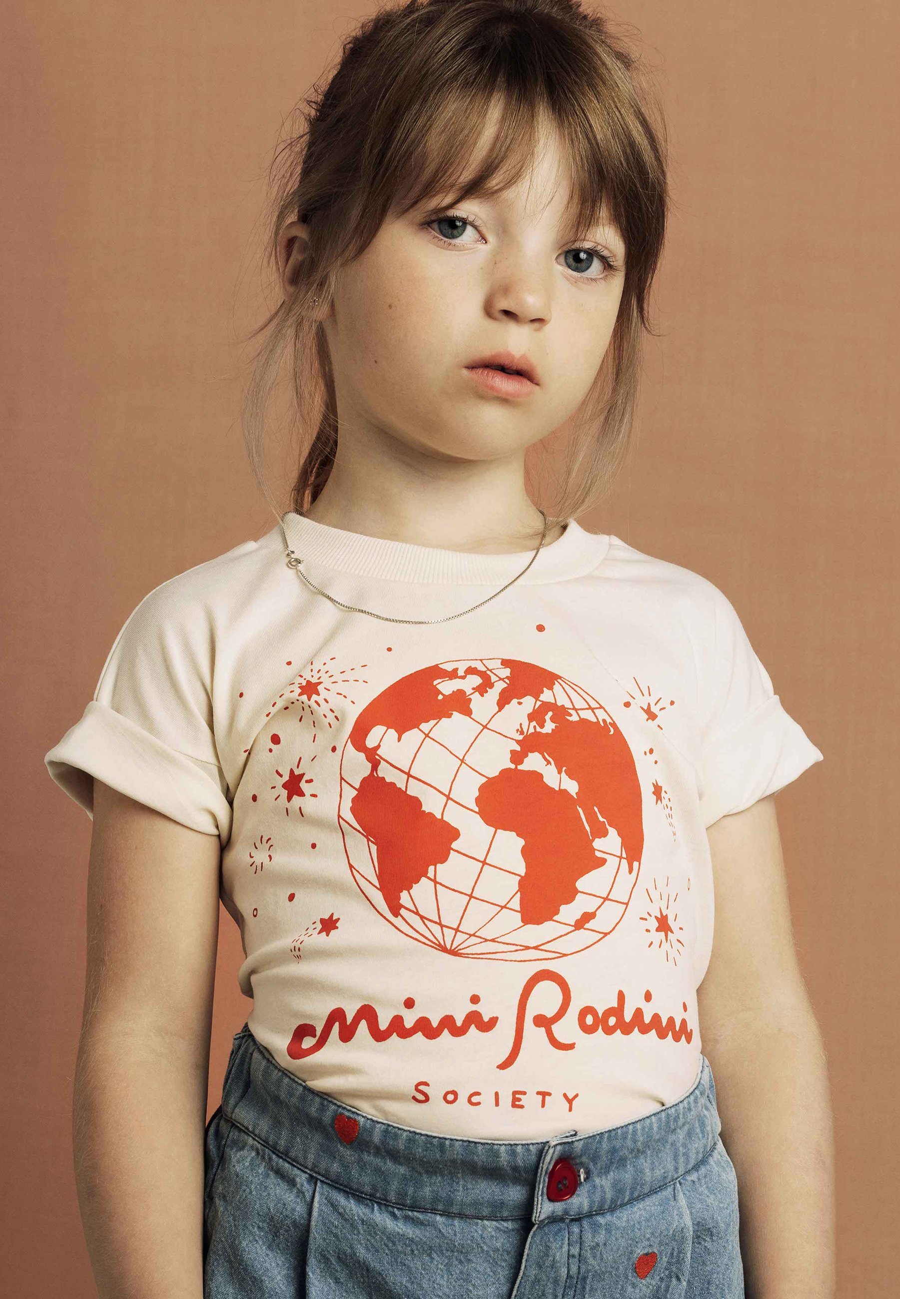 Camiseta Mini Rodini SOCIETY UNISSEX - Estampada - offwhite