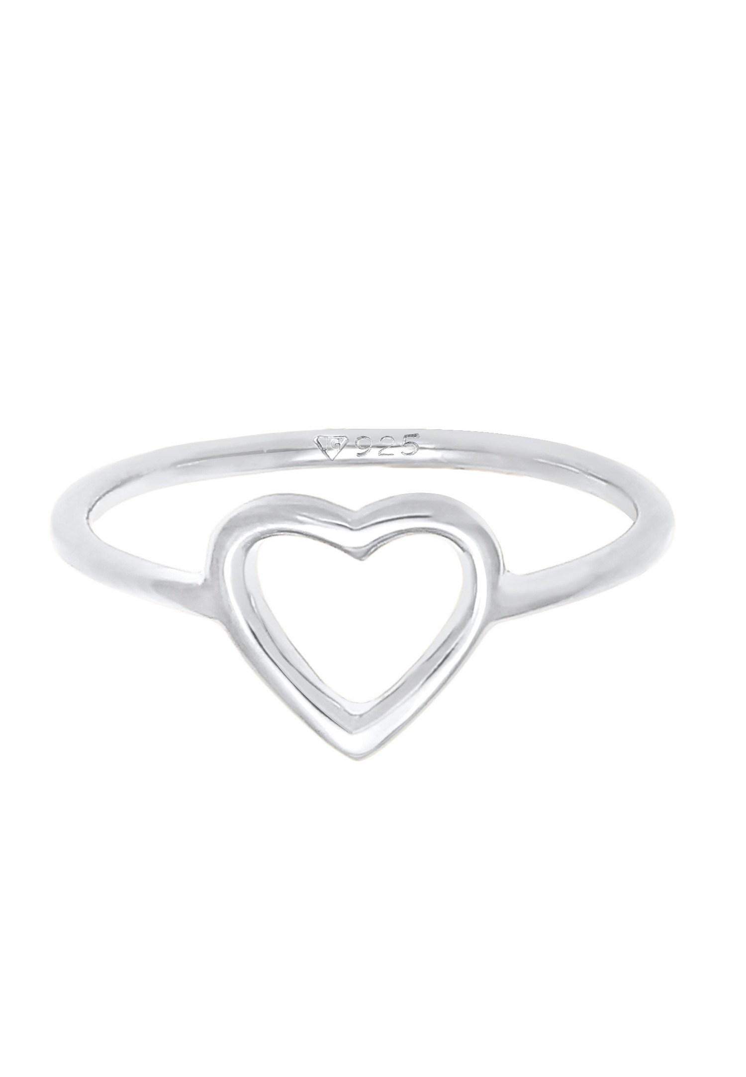 Elli Femmes Cœur Cut Out Filigrane Tendance en Argent Sterling 925