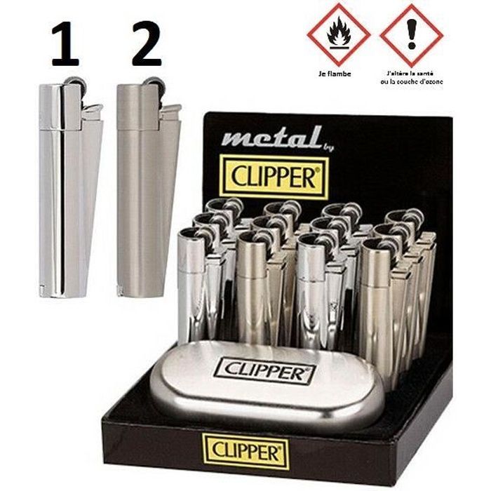 Clipper Metallinen Sytytin, Hopeanvärinen Rasialla - Mod2 Matta - Tupakointilaite - 980