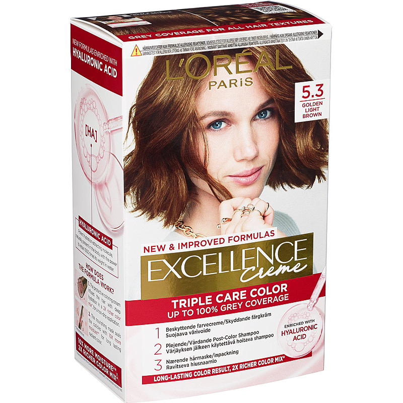 Loreal L'Oréal hårfärg 5.3 ljus gyllenbrun