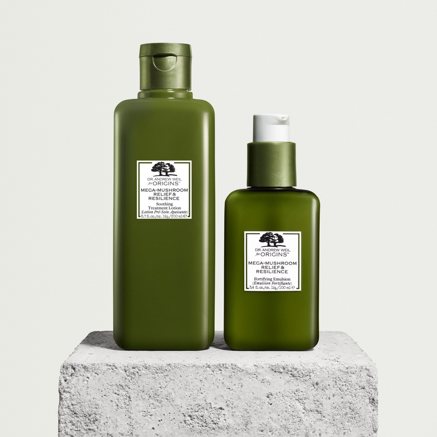 Losjon za obraz Origins Dr. Andrew Weil za Origins™ Mega Fungus Relief & Resilience pomirjujoč vlažilni losjon - 100 ml