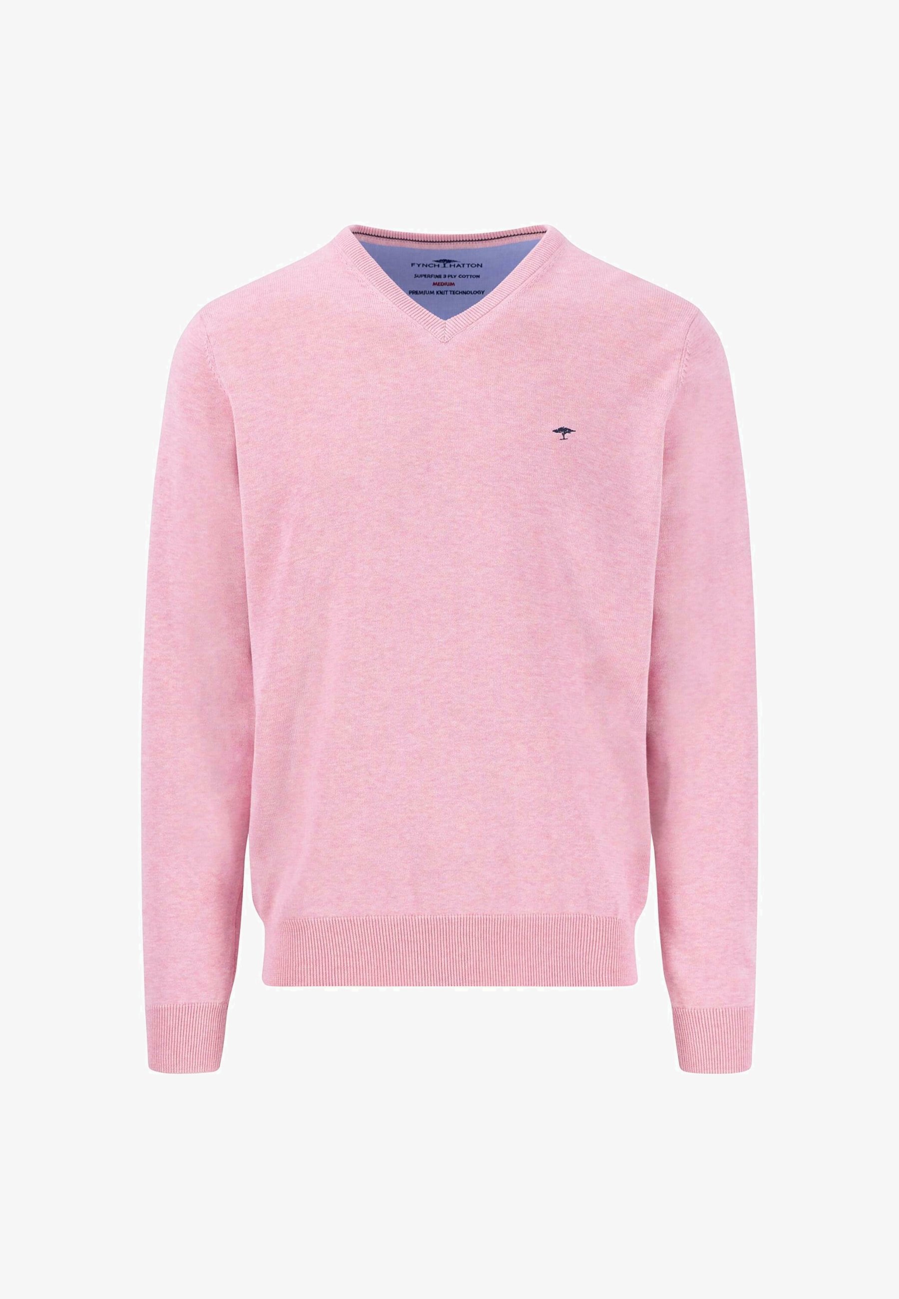 Fynch-Hatton V-hals trui - pioenroos