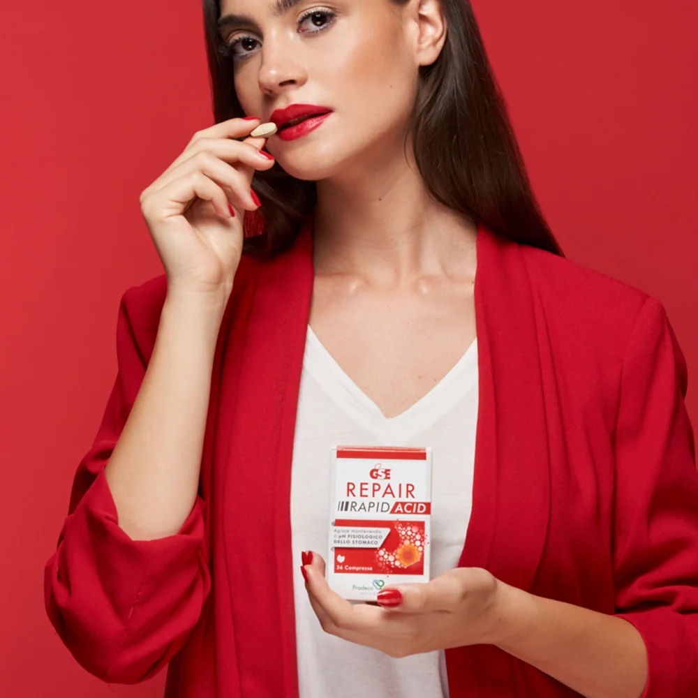 GSE GSE Repair Rapid Acid tegen zure reflux en brandend maagzuur 36 glutenvrije tabletten