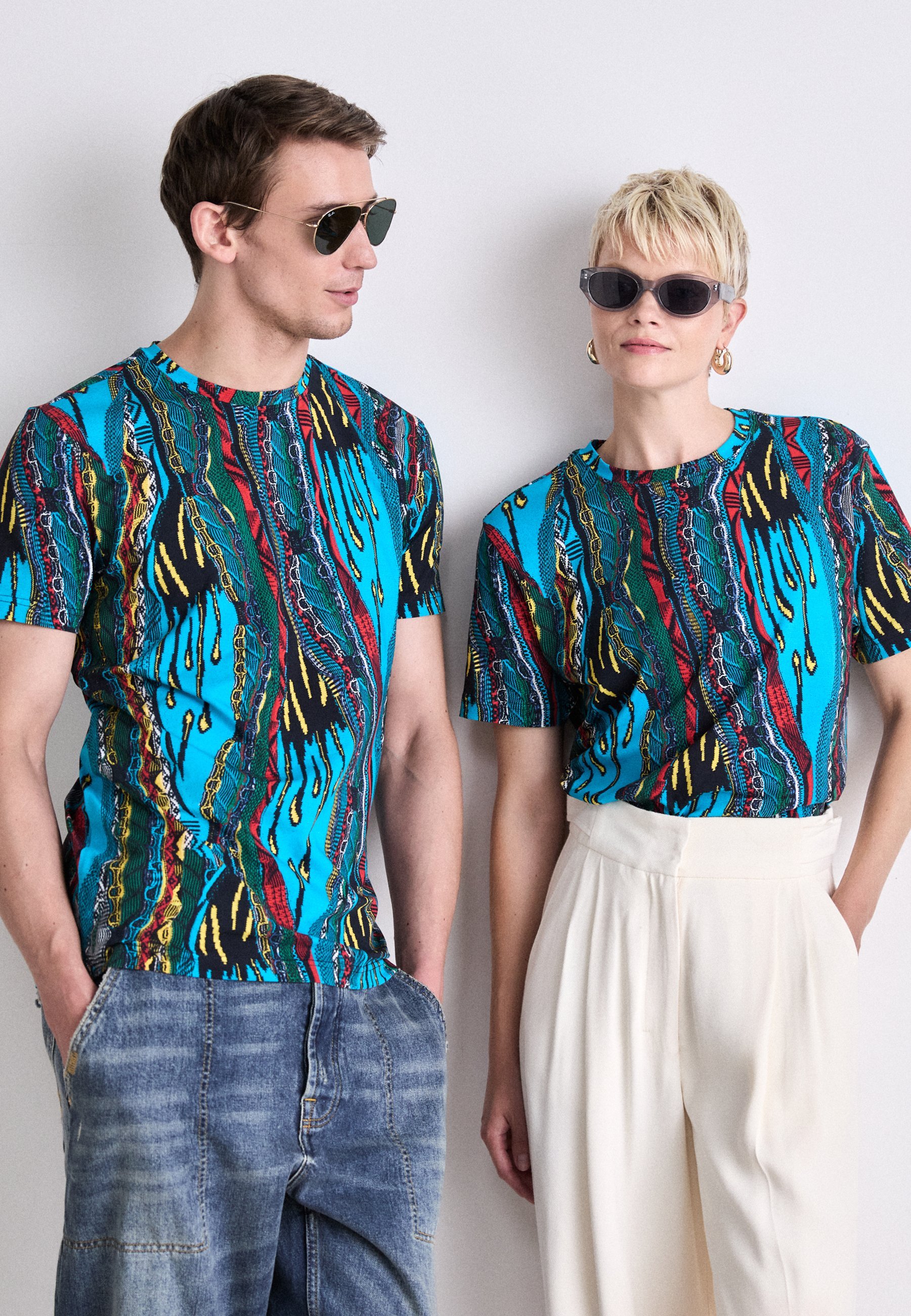 Carlo Colucci UNISEX - T-shirt stampata - leggero pretzel