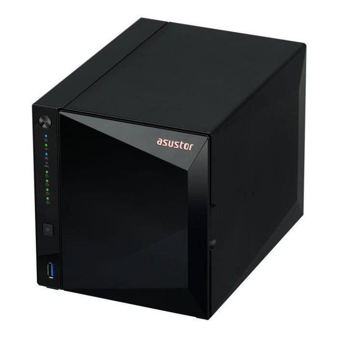 Serveur NAS - ASUSTOR - AS3304T v2 Drivestor 4 Pro Gen2 - Quad-Core 1.7GHz - 2GB DDR4 - 2.5GbE - 4 baies