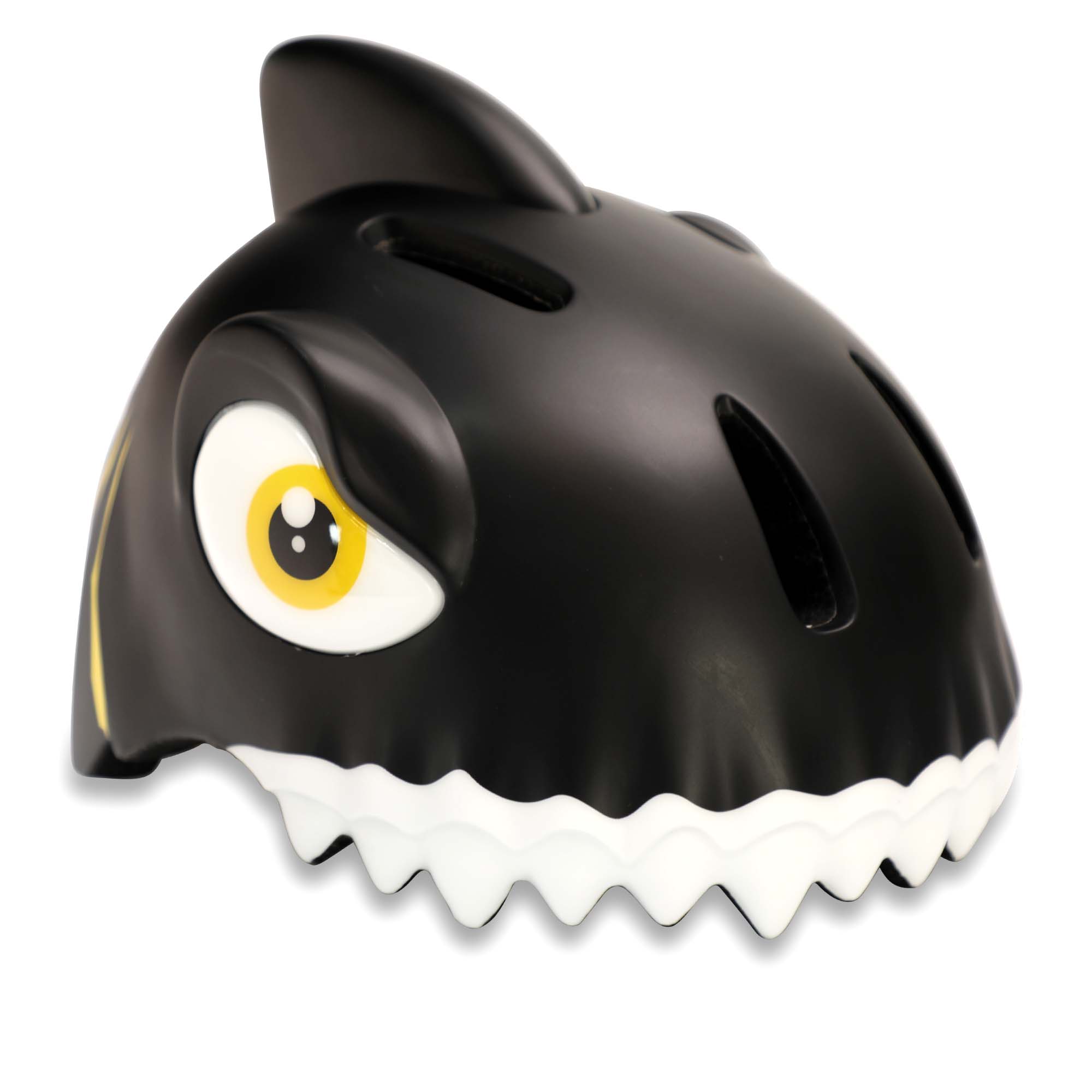 Casco De Bici Para Niños | Tiburón Negro | Crazy Safety | Certificado En1078