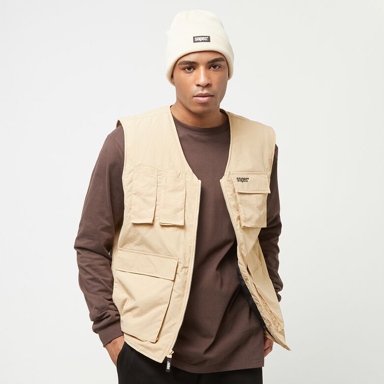 Vest met klein logo en meerdere zakken
