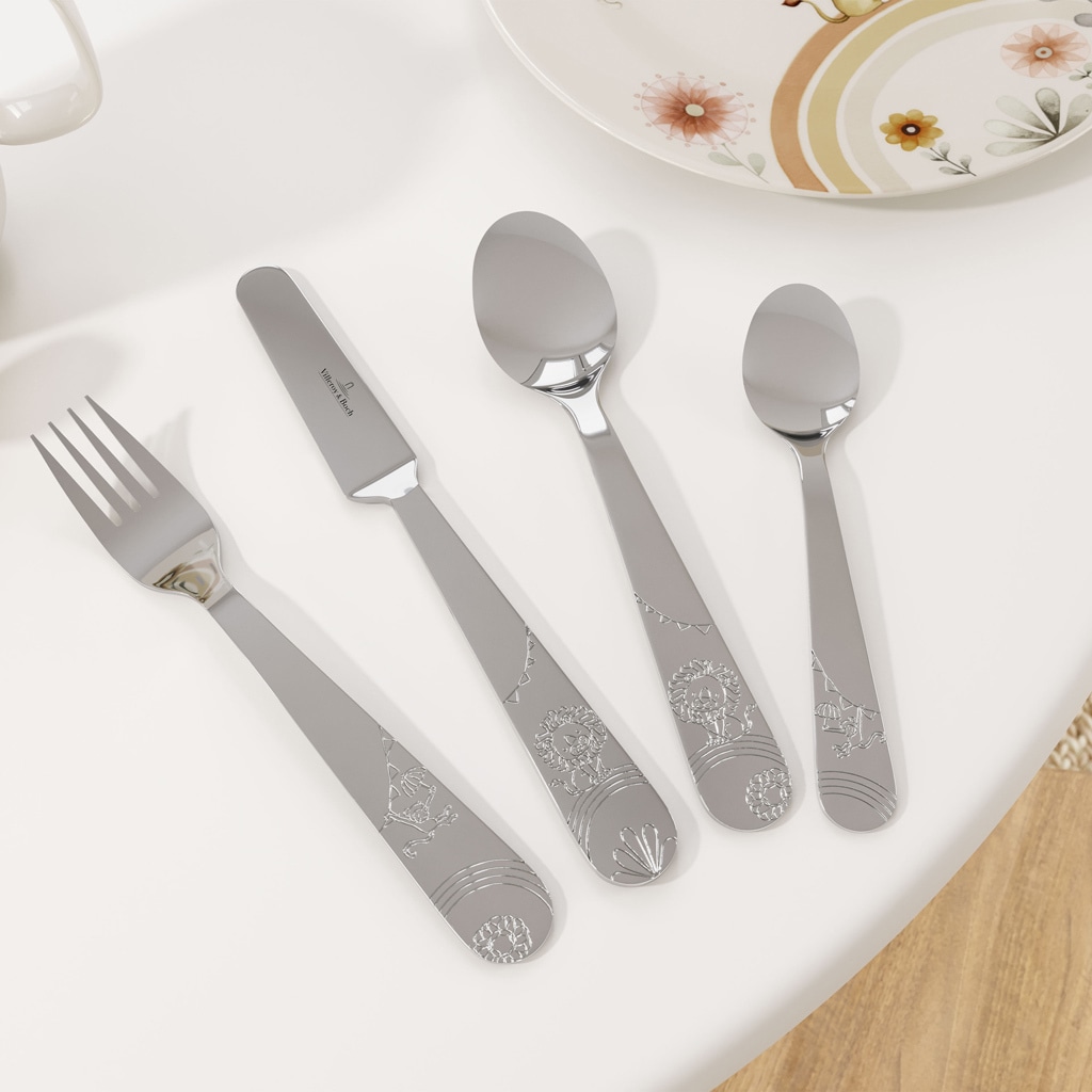 Set di posate per bambini Villeroy & Boch, 4 pezzi, motivo: Ruggisci come un leone – 1 pezzo