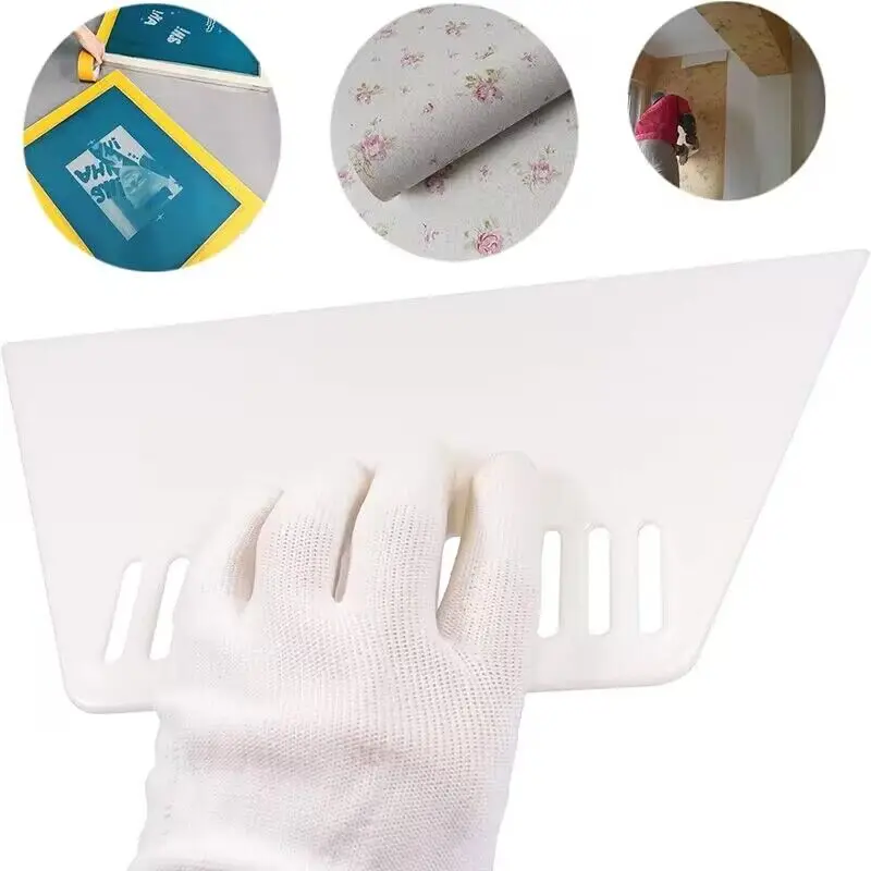 3Pcs Plastic Scraper Trapezoidal Putty Board Scraping Tool Wall Panel Decoration Thin Scraper Construction Tools Hand Tools